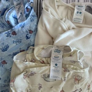 Halo Baby SleepSack Set - Blue, Cream, Tan
